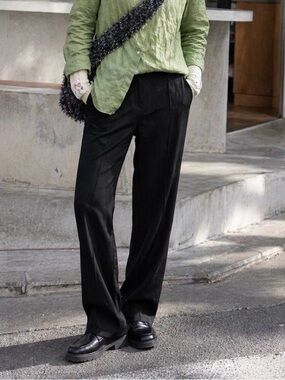 Officecore Black Slim Trousers